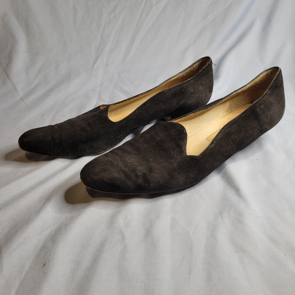 Amalfi women's black suede leather loafers - Picture 9 of 16